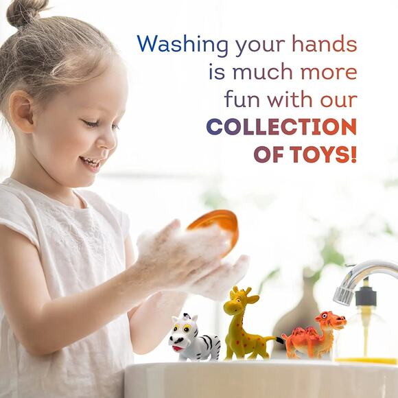 4 Kids Soap Bars with WILD ANIMALS Toys Inside - Picture 8 of 13